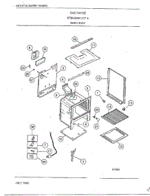 Basic Body parts for Frigidaire Range 2828A from AppliancePartsPros.com