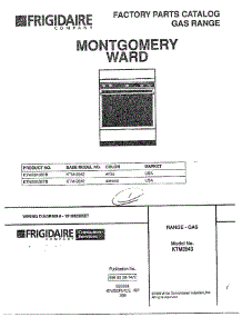 Front Page parts for Frigidaire Range 2843-80B from AppliancePartsPros.com