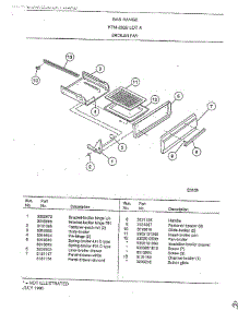 Broiler Pan parts for Frigidaire Range 2828A from AppliancePartsPros.com