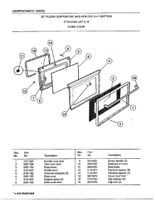 30" / Oven Door parts for Frigidaire Range 2450C from AppliancePartsPros.com