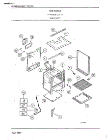 Basic Body parts for Frigidaire Range 2828A from AppliancePartsPros.com