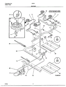 Burner parts for Frigidaire Range 285840C from AppliancePartsPros.com