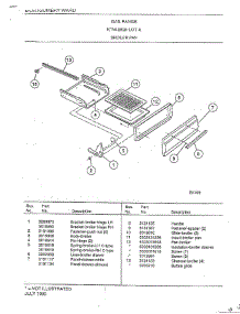 Broiler Pan parts for Frigidaire Range 2828A from AppliancePartsPros.com