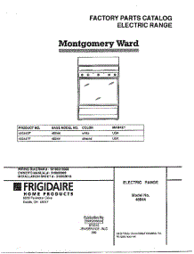 Electric Range parts for Frigidaire Range 480440F from AppliancePartsPros.com