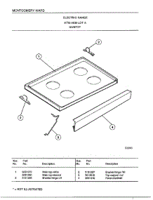 Maintop parts for Frigidaire Range 4839A from AppliancePartsPros.com