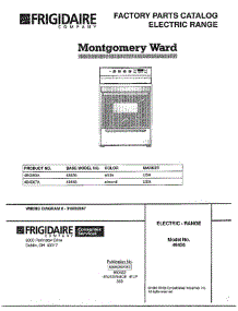 Electric Range Front Cover parts for Frigidaire Range 484560A from AppliancePartsPros.com