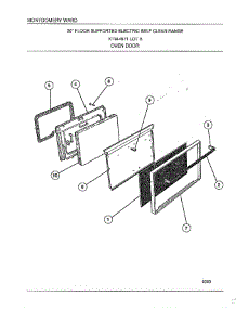 Oven Door parts for Frigidaire Range 4871A from AppliancePartsPros.com