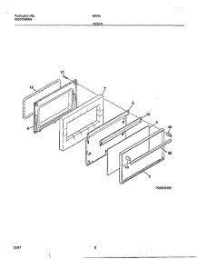 Door parts for Frigidaire Range 480440F from AppliancePartsPros.com