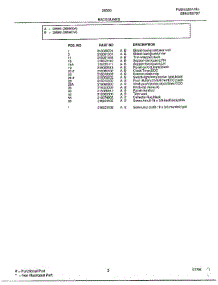 Backguard Page 2 parts for Frigidaire Range 285867A from AppliancePartsPros.com