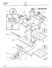 Burner parts for Frigidaire Range 285867A from AppliancePartsPros.com