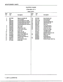 Basic Body Page 2 parts for Frigidaire Range 4839A from AppliancePartsPros.com