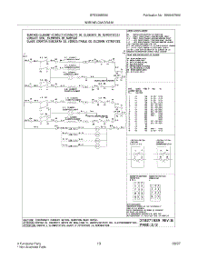 13 - Wiring Diagram parts for Frigidaire Range BFES368ES6 from AppliancePartsPros.com