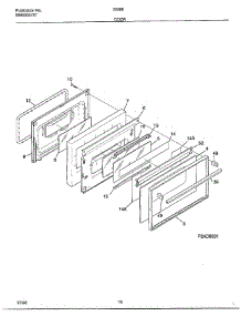 Door parts for Frigidaire Range 285860A from AppliancePartsPros.com