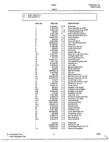 Body Page 2 parts for Frigidaire Range 486640C from AppliancePartsPros.com