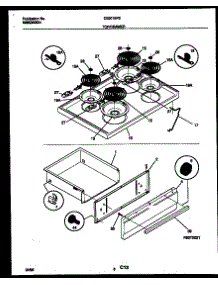 04 - Cooktop And Drawer Parts parts for Frigidaire Range CE301SP2D2 from AppliancePartsPros.com