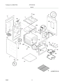 05 - Body parts for Frigidaire Range CFEF257CS3 from AppliancePartsPros.com
