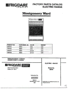 Frigidaire Electric Range Front Cover parts for Frigidaire Range 486540A from AppliancePartsPros.com