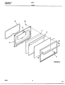 Door parts for Frigidaire Range 486540A from AppliancePartsPros.com