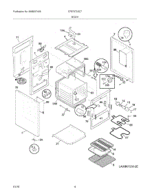 05 - Body parts for Frigidaire Range CFEF272DC7 from AppliancePartsPros.com