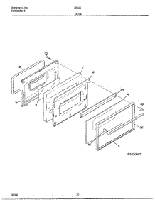 Door parts for Frigidaire Range 283460B from AppliancePartsPros.com