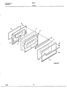 Door parts for Frigidaire Range 283467C from AppliancePartsPros.com