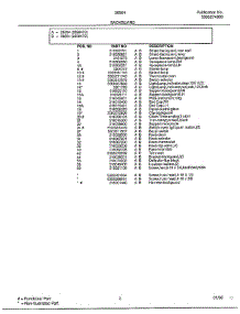 Backguard Page 2 parts for Frigidaire Range 285847C from AppliancePartsPros.com