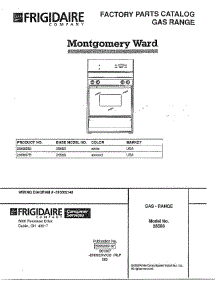 Gas Range parts for Frigidaire Range 285860B from AppliancePartsPros.com