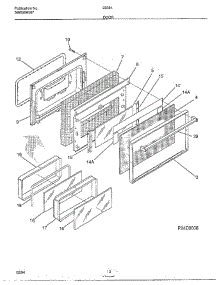 Door parts for Frigidaire Range 28584 from AppliancePartsPros.com