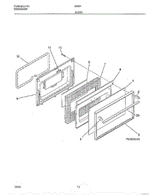 Door parts for Frigidaire Range 28364 from AppliancePartsPros.com