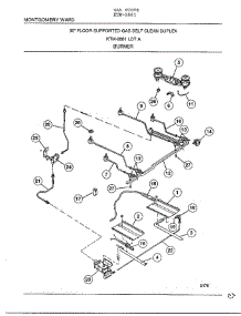 Burner parts for Frigidaire Range 2881 from AppliancePartsPros.com