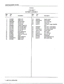 Range /  Burner Assy Page 2 parts for Frigidaire Range 2889A from AppliancePartsPros.com