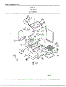 Range / Basic Body parts for Frigidaire Range 2889A from AppliancePartsPros.com