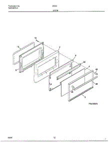 Door parts for Frigidaire Range 285640D from AppliancePartsPros.com