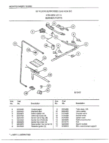 30" Floor Supported Gas / Burner parts for Frigidaire Range 2859A from AppliancePartsPros.com