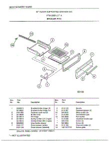 30"Floor Supported Gas / Broiler Pan parts for Frigidaire Range 2859A from AppliancePartsPros.com