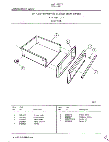 Storage parts for Frigidaire Range 2881 from AppliancePartsPros.com