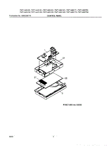03 - Control Panel parts for Frigidaire Microwave FMT148GPB1 from AppliancePartsPros.com