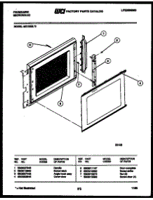 03 - Door Parts parts for Frigidaire Microwave MC1335L2 from AppliancePartsPros.com