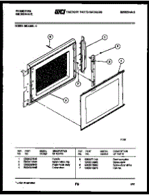 03 - Door Parts parts for Frigidaire Microwave MC1355L5 from AppliancePartsPros.com