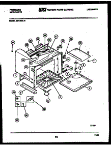 05 - Body Parts parts for Frigidaire Microwave MC1355L2 from AppliancePartsPros.com