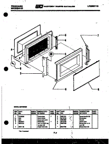 03 - Door Parts parts for Frigidaire Microwave MCF899E1 from AppliancePartsPros.com