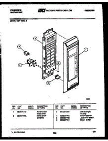 03 - Control Panel parts for Frigidaire Microwave MCT1375L5 from AppliancePartsPros.com