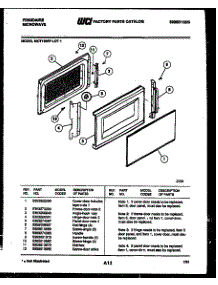 03 - Door Parts parts for Frigidaire Microwave MCT1390P1 from AppliancePartsPros.com