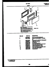 03 - Door Parts parts for Frigidaire Microwave MCT139A1 from AppliancePartsPros.com