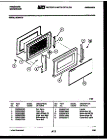 03 - Door Parts parts for Frigidaire Microwave MC870L6 from AppliancePartsPros.com