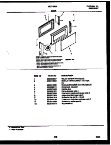 03 - Door Parts parts for Frigidaire Microwave MCT1380A1 from AppliancePartsPros.com
