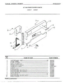 Backguard Page 2 parts for Frigidaire Range 32-0127 from AppliancePartsPros.com