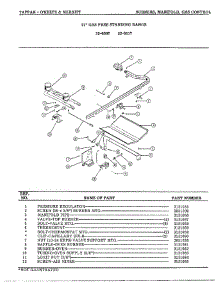 Burners, Manifold, Gas Control parts for Frigidaire Range 32-0127 from AppliancePartsPros.com