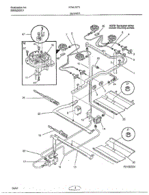 Burner parts for Frigidaire Range 2873 from AppliancePartsPros.com