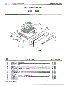 Broiler Door parts for Frigidaire Range 32-0127 from AppliancePartsPros.com